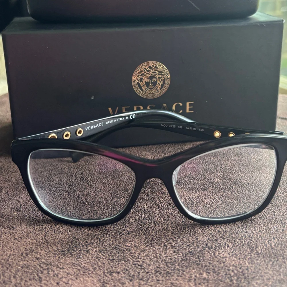 Versace Women's Black Glasses - Picture 5 of 8